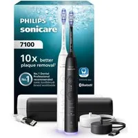Philips Sonicare Elektrische Zahnbürste Series 7100 HX7429/02, Aufsteckbürsten: 2 St., mit Andruckkontrolle, 7 Putzeinstellungen, inkl. Reiseladeetui