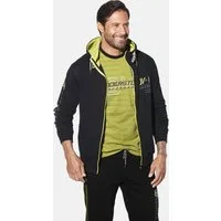 Jan Vanderstorm Kapuzensweatjacke SIGSTAD mit Ärmelprint