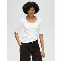 OPUS Kurzarmshirt Kurzarmshirt aus Jersey Slim Shirt aus Jersey