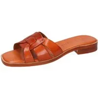 Melvin & Hamilton Everly 16 Leder-Pantoletten für Damen Pantolette Flache Absätze, Echtes Leder, Vegetabile Gerbung