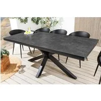 riess-ambiente Gartentisch GALAXIE 180cm anthrazit (Einzelartikel, 1-St), Outdoor · Keramik · Aluminium · Terrasse · wetterfest · Modern Design