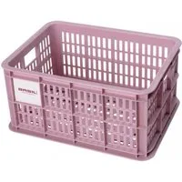 Basil Fahrradkorb Basil Fahrradkiste S, 17,5L, rosa, recycelter Kunststoff, 39x29x20cm