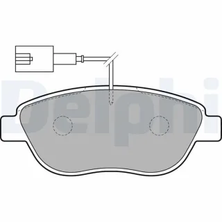 Delphi Bremsbel?ge vorne Abarth Citroen Fiat Lancia Opel