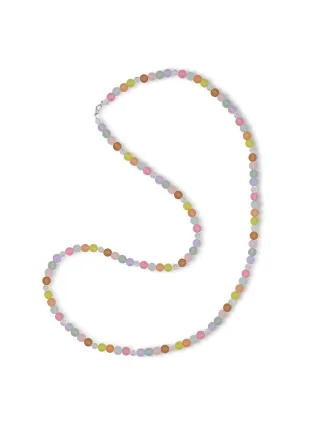 Steuer Modeschmuck Kette Modekette bunt pastell aus Perlen