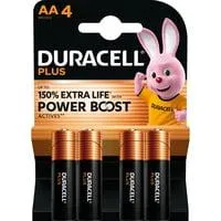Plus Alkaline Batterie, Mignon AA LR06 1,5V, Extra Life 4 Stück, AA (LR06)