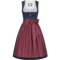 Nübler Trachtenkleid Midi Dirndl Gesr in Dunkelblau von Nübler - Rocklänge 65 cm