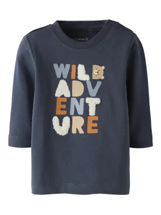 NAME IT - NBMNIKS LS TOP BOX Ombre Blue - Gr. - 80