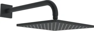 Hansa Kopfbrause HANSAVIVA 0418 Rosette eckig, 250x250 mm 400 mm DN15 Matt-Schwarz, 0418034033 0418034033