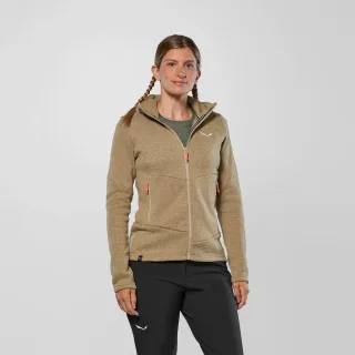 SALEWA - Puez Rocca Kapuzenjacke Damen - Beige (Gr.34)