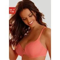 LASCANA Schalen-BH, T-Shirt-BH, Bügel-BH, Ela - perfect basic aus seidiger Microfaser, bequemer BH, große Größen