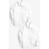 Next Langarmhemd Langarmhemden mit Klettverschluss, 2er-Pack (2-tlg)