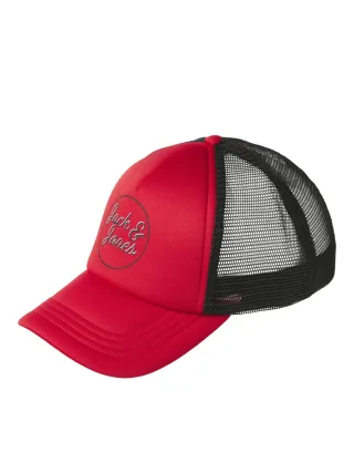 JACK&JONES - JACDENNIS TRUCKER CAP JNR true red - Gr. - XL