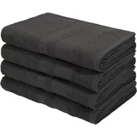 OTTO home Duschtücher Vanessa, 4 Duschtücher, 70x140cm, in Standard- und Premium-Qualität, Walkfrottee (Set, 4-St), Handtücher mit Bordüre, 100% Baumwolle, einfarbig, weich
