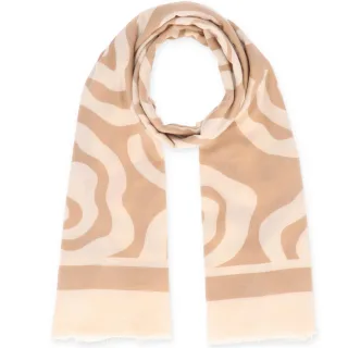 Halsüberkopf Accessoires - 90x180 Schal Circles beige - Gr. - OS