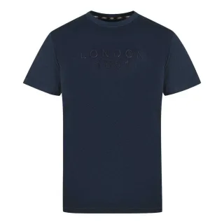 Aquascutum - "London 1851" T-Shirt für Herren, verklebt (Dunkles Marineblau)