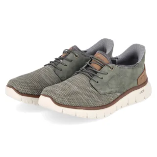 Rieker Slipper  Grün - Gr. 41 -  Textil