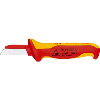 KNIPEX Kabelmesser mit überzogenem Klingenrücken - 9854