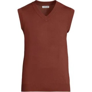CashTouch Feinstrick-Pullunder für Herren, Herren, size: regular, Blau, Polyester, by Lands' End