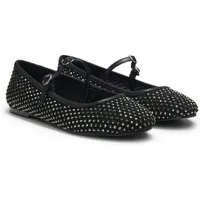 HUGO Riemchenballerina Schlupfschuh, Sommerschuh, Flat, Slipper mit Riemchen