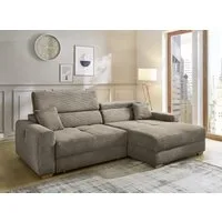 Jockenhöfer Gruppe Ecksofa Slider L-Form, B: 277 cm Couch, 60cm elektrische Sitztiefenverstellung, 140kg Belastbarkeit, USB-Anschluss, Kopfteilverstellung & Zierkissen