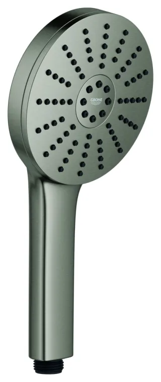 GROHE Handbrause Euphoria 120 134883, 3 Strahl 5,2 l/min hard graphite geb., 134883AL00 134883AL00