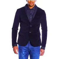 Emporio Armani Sakko Samt Sakko Slim Fit Sakko Herrenblazer Jacke Edler Schalkragen mit Satinbesatz