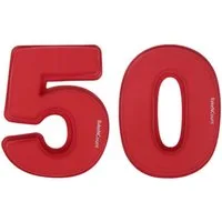 BakeNCount Backform BakeNCount Kuchen Backform-Set Zahlen 50 (5 und 0), extra Groß