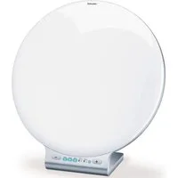 BEURER Tageslichtlampe TL 100 mit 10.000 Lux Lichtstärke bei 10 cm Abstand, Dimmfunktion, LED fest integriert, Farbwechsler, Stimmungslicht mit Farbwechselfunktion, Timer, Dimmer, Medizinprodukt