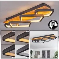 hofstein Deckenleuchte »Palermo« moderne Deckenlampe aus Metall/Holz