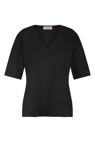 Studio Anneloes - Roller shirt black - Gr. - M