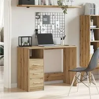 vidaXL Schreibtisch vidaXL Schreibtisch Artisan-Eiche 102x76x50 cm Holzwerkstoff