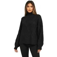 Worldclassca Strickpullover WORLDCLASSCA Oversize Strickpulllover Steh Kragen Zopf Muster Dick Neue Kollektion - Stilvolle und gemütliche Strickmode für Damen