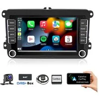 ESSGOO 7" Android 15 Für VW GOLF 5 6 Touran Polo Passat Caddy Seat Skoda EOS Autoradio (RDS, FM, DAB+ (optional), 2 DIN Carplay Android Auto Bluetooth EQ USB GPS Navi WIFI Touchscreen)
