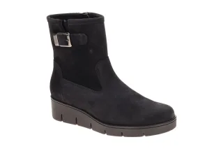 Gabor Damen Stiefeletten 8005.02.002 dark blue Keilabsatz Wechselfu?bett