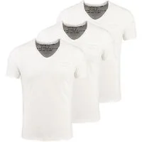 Key Largo T-Shirt Soda vintage Look uni Basic T00619 V-Ausschnitt unifarben kurzarm slim fit