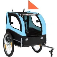 COSTWAY Fahrradhundeanhänger, Hundebuggy, Fahrradanhänger, klappbar, bis 40 kg