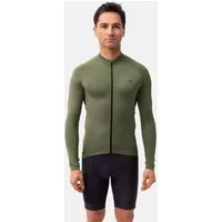 DANISH ENDURANCE Langarmshirt Aero LS Cycling Jersey Langarm Radtrikot mit Reißverschluss & Taschen, Schnelltrocknend