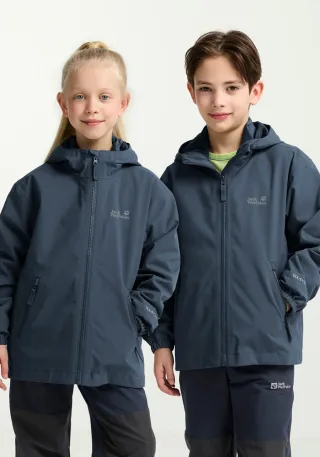 Jack Wolfskin 3-in-1-Funktionsjacke "HYBRID 3IN1 JACKET K" 3in1, wasserdicht, Übergangsjacke/Winterjacke