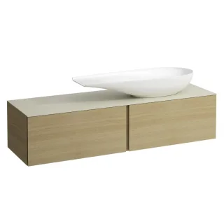 LAUFEN Waschtischunterschrank und Waschtischplatte ALESSI 500x1600x370  H4313450972501