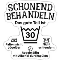 Spreadshirt Aufkleber Schonend Behandeln Geschenk Zum 30. Geburtstag Sticker Aufkleber