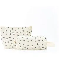 Zaewry Kosmetiktasche Zwei Damen Kosmetiktaschen, Gänseblümchen Waschbeutel, Reißverschluss Reisekosmetiktasche, Kosmetik Aufbewahrungstasche