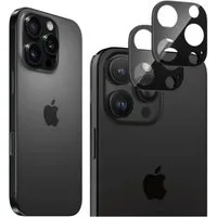 CLM-Tech Kameraschutzglas 2X iPhone 16 Pro Max Kameraglas kristallklar für iPhone 16 Pro Max 6,9 Zoll, Linse Schutzglas 9H Glas - Folie kristallklar 2X Stück, 2 Stück, Kratzfest