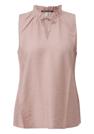 Q/S designed by - Bluse mit Stehkragen pink - Gr. - 32