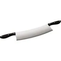 Pizza-Wiegemesser schwarz/silber