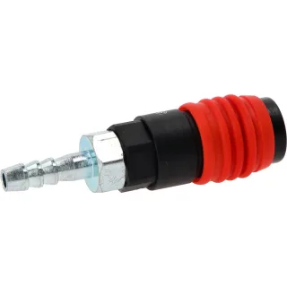 KS Tools 3in1 Universal-Druckluft-Sicherheitskupplung, 9 mm mit Schlauchtülle - 999.9101