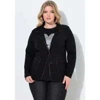 MIAMODA Sommerjacke Strickblazer Regular Fit elastischer Strick
