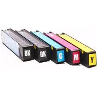 ABC Tintenpatrone (Kompatibles Set 5x Druckerpatrone für HP 913A Pagewide Pro 352, 52dw 377 377dw 452 452dn 452dw 477 477dn 477dw 477dwt 552dw 577dw 577z)