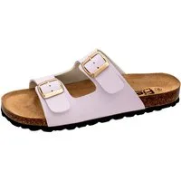 Fischer-Markenschuh Ella Pantolette aus Vegano, mit Fleecefutter, ergonomisch geformtes Lederfußbett