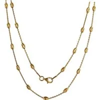 SilberDream Silberkette SilberDream Halskette 925 Silber gold (Halskette), Halsketten ca. 45cm, 925 Sterling Silber, vergoldet (Gelbgold 333), Fa