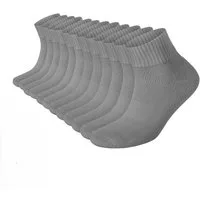 NAHLE Sneakersocken 12 Paar Sneaker Socken für Damen & Herren Bio-Baumwolle Sportsocken (12-Paar) atmungsaktiv, gepolsterte Ferse und Sohle - kein Schwitzen